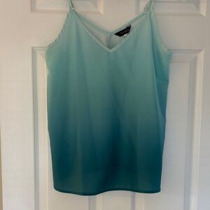 Vibrant Teal Ombre Camisole Top